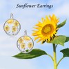 Sunflower Earrings 925 Sterling Silver Sunflower Earrings Sunflower Jewellery Gift