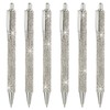 PATIKIL Rhinestone Metal Ballpoint Pen, 6 Pack Crystal Diamond Pens