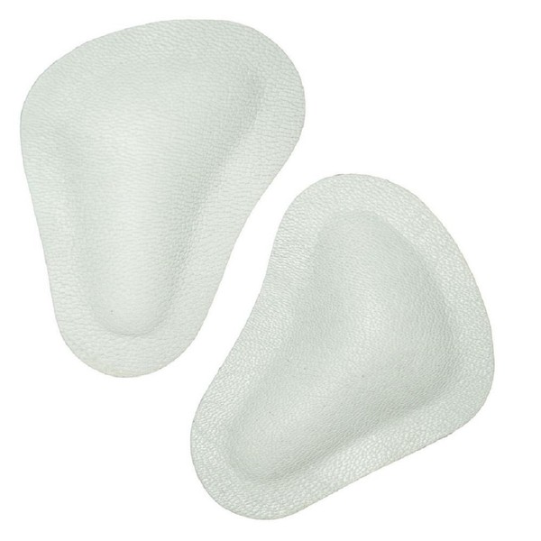 Pedag Orthopaedic T-Form Metatarsal Pads, Splayfoot Pads for Gluing into Shoes or Sandals, 2 Pairs (4 Pads) - White -
