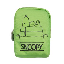 Peanuts PNDW1631 Cosmetic Pouch (Neon Color Pattern), Green