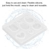 Moofey - Liquidación de silicona de resina transparente facetada para