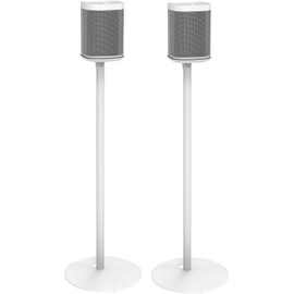 ynVISION.DESIGN Fixed Height Floor Stands Compatible with Sonos One, One SL, and Play:1 Speaker | 2 Pack | YN-ONE Pair (White)