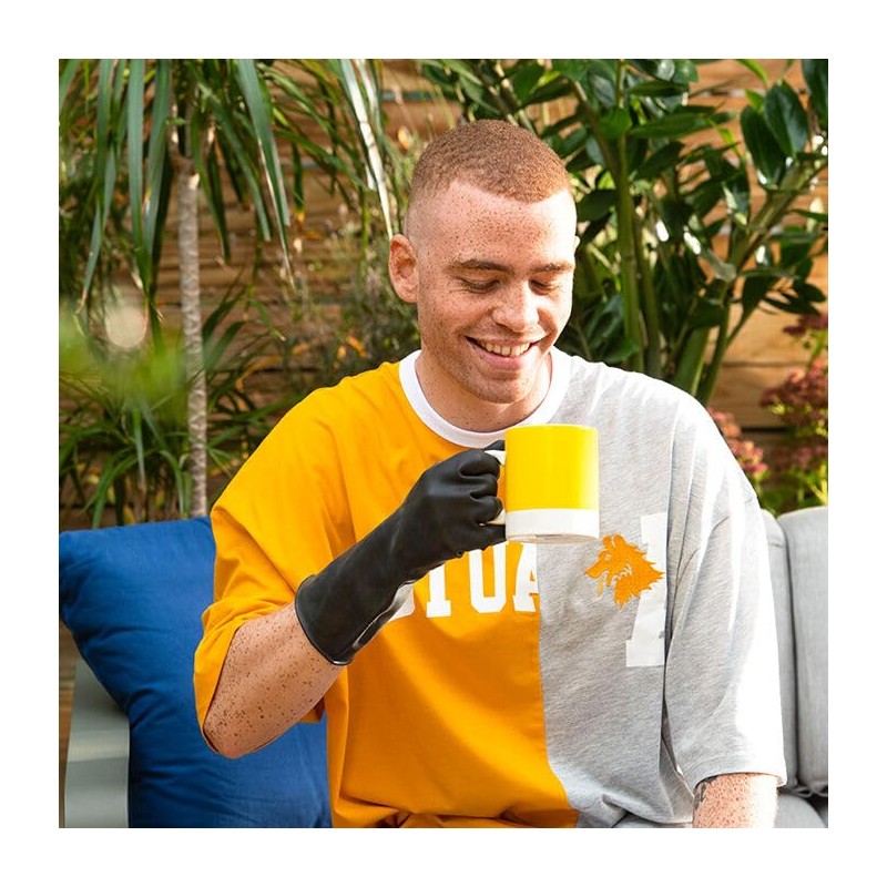 3 X Gardening Rubber Gloves Extra Tough & Non-Slip Grip