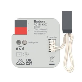 Theben 4940320 AC IR1 KNX I Split Unit Gateway I Control of Climate Split Devices I IR Gateway I Air Conditioners