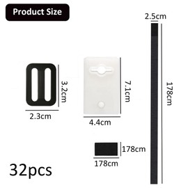 GisWell Retaining Straps, Set of 8 Pool Reel Roll-up Device, Solar Film Retaining Straps, Mounting Straps for Pool Film, Solar Film, Mounting Tape for Pool Tarpaulins/Covers