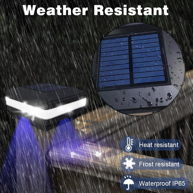 Solar Post Cap Lights 160 Lumen - 4x4 Post Solar