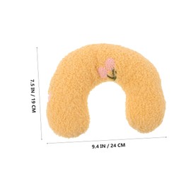 Generic 4pcs U Shaped Cat Neck Pillows High Density Fabric Calming Soft Fluffy Indoor Pet Cushions for Cats Dogs Puppies Easy to Clean Surface