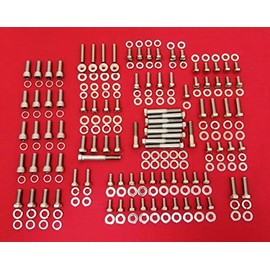 ALLOYBOLTZ - Compatible with Ford FE 352 390 406 427 428 Stainless Steel Engine HEX Bolt KIT