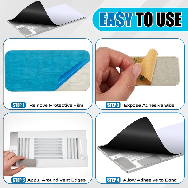 Zonon 50 Pcs Adhesive Metal Plates for Magnetic Mounts 2.1