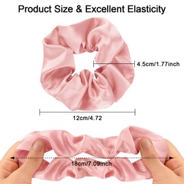 Scrunchie Hair Elastic, Big Scrunchie, Silk, Hair Ornament, Lady, Set of 3
