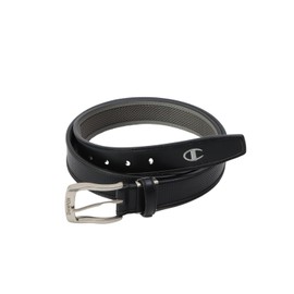 Champion Accessories Golf C3-BG701A Men's Leather Belt with One Point Embroidery, Black