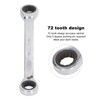 Double Ended Ring Wrench Universal Chrome Vanadium Steel 72 Tooth