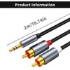 BFQZ 1 Piece RCA to 3.5mm Audio Cable, 3.5mm to