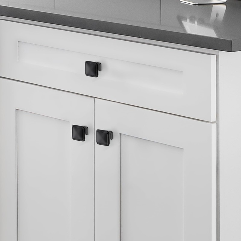 Ravinte Hardware 10 Pack Matte Black Cabinet Knobs Single Hole