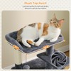 PETEPELA Cat Tree for Indoor Cats, 34.6" Small Cat Tower