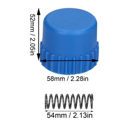 Jeffergarden Trimmer Head Accessories 3 115il T35 Trimmer Head Set, 2 1/2 Inch Push Button + Eyelet Sleeve + Spring, Compatible with T35 Trimmer Head Parts