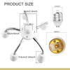 6 in 1 E26 E27 Light Socket Splitter Adapter Bulb