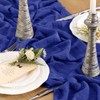 Santaben Royal Blue Cheese Cloth Table 120 Inch Soft Rustic