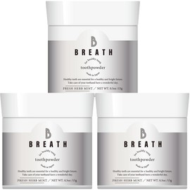 B BREATH Tooth Powder, 0.5 oz (15 g), 100% Naturally Derived Ingredients, Made in Japan, Whitening, Toothpaste, Toothpaste, Toothpaste, Tooth, Extracting Powder, Egg, Shells, Fine Bio, Apatite, Bad