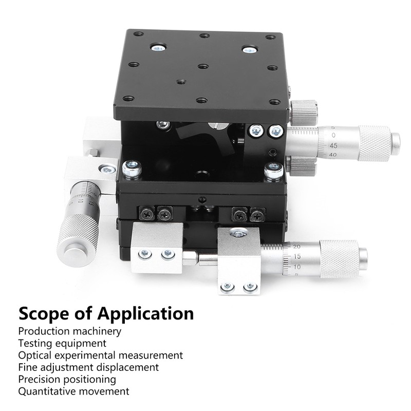 LD60-LM XYZ 3-Axes Manual Linear Stage Trimming Platform Tuning Sliding