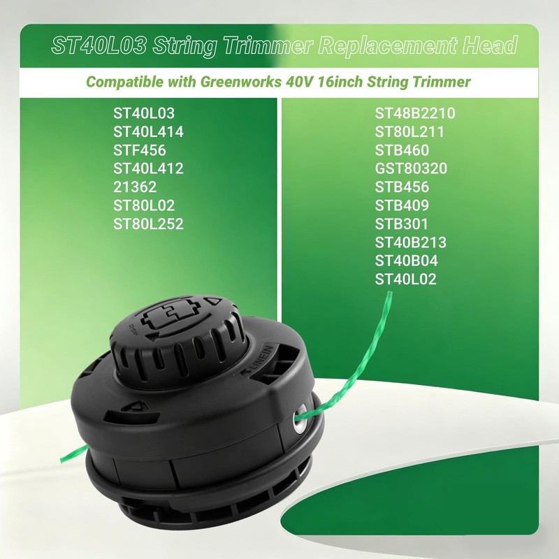 Eyoloty ST40L03 Trimmer Replacement Spring Kit Compatible with Greenworks 40V