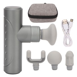 Mini Percussion Muscle Massager 4 Gears Vibrating Reduce Pain Portable Deep Tissue Massager with 4 Massage Heads