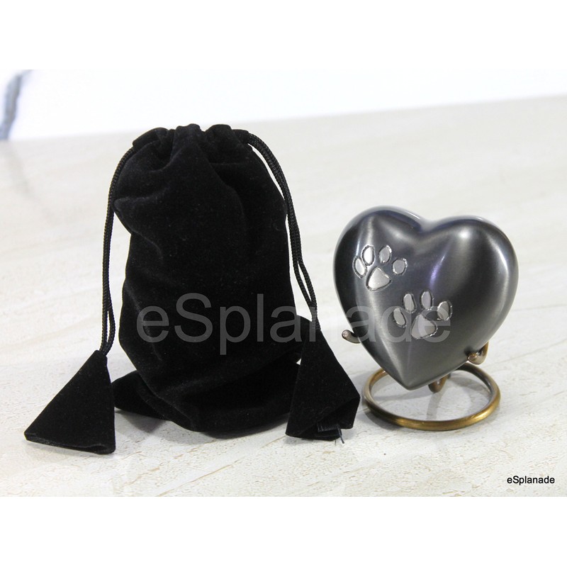 Esplanade Heart Shaped Pet Cremation Urn Keepsake Container Jar Pot