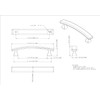 Elements 449-96SN Hadly Collection Pull, Satin Nickel