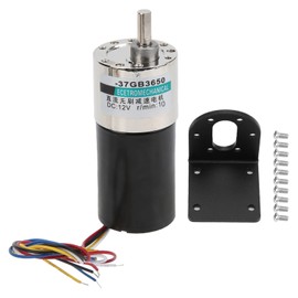 DC Brushless Motor with Bracket 12V CW/CCW Low Speed for Micro Machinery XD-37GB365010rpm/min