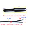 WJSTN Speaker Wire Pants(Y Boot) Cable Pants 8mm 2-Conductor, Black