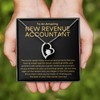 New Revenue Accountant Necklace Message Card Box Forever Love Standard