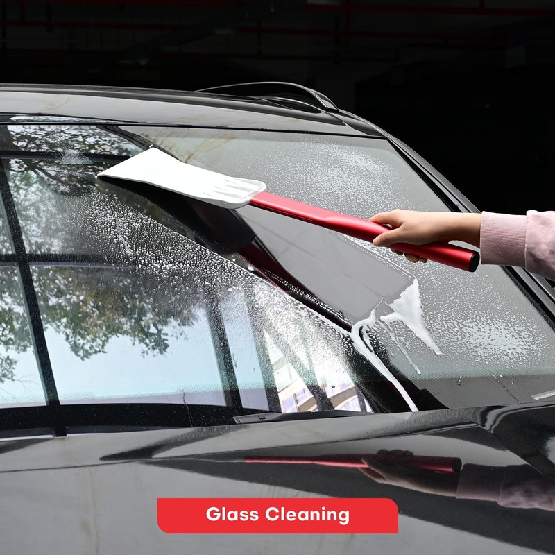 NEWISHTOOL Extended Long Handle Bulldozer Squeegee Window Tint Squeegee with