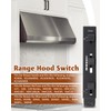 SV12969 Range Hood Switch Fit for Broan Replacement Switch，Fit for