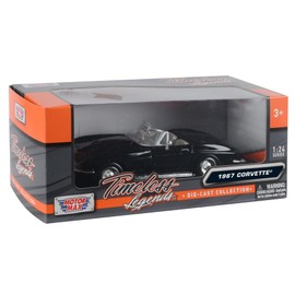 OPO 10 - Miniature car reproduced at 1/24 scale compatible with 1967 black Corvette - Motormax 73224