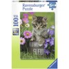 Ravensburger nbsp;10847 – Kitten Amongst Flowers 100-Piece Puzzle