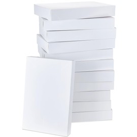 JOYIN 12 PCS 17" Christmas Shirt Gift Boxes with Lid for Presents, Extra Large White Cardboard Box with Tissue Paper, Robe Box for Clothes, Father's Day, Xmas Birthday Holiday Wedding Gift Wrap Decor