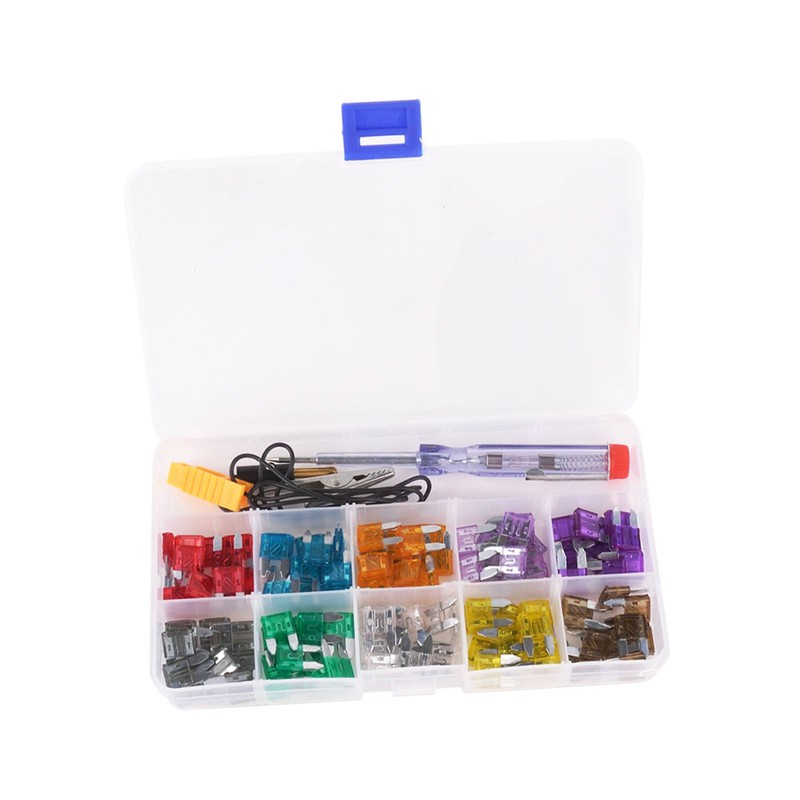 100pcs Mini Car Fuse Kit Color Coded for Ten Amps