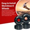 CRYPTRIDER Skateboard Wheels, 52 x 30 mm, 100A PU, Set