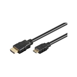 Wentronic 31932-GB 2m HDMI+ A-Plug to HDMI+ C-Plug Mini High Speed HDMI+ Cable with Ethernet