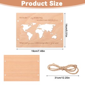 Bewudy Geldgeschenk Hochzeit, Geldgeschenk Grußkarte Aus Holz Hochzeitsgeschenke Für Brautpaar Weltkarte Verpackungen Grußkarte Hochzeitskarte Hochzeitsgeschenk Geld Geldgeschenke Verpackung