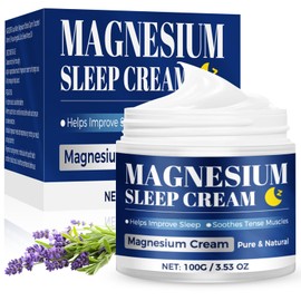 Wansiven Magnesium Cream for Sleep, 100g Calm Magnesium Butter, Topical Butter Cream for Restless Legs, Fast Absorbing Muscle Relaxation, Balm for Leg Cramps & Muscle Pain