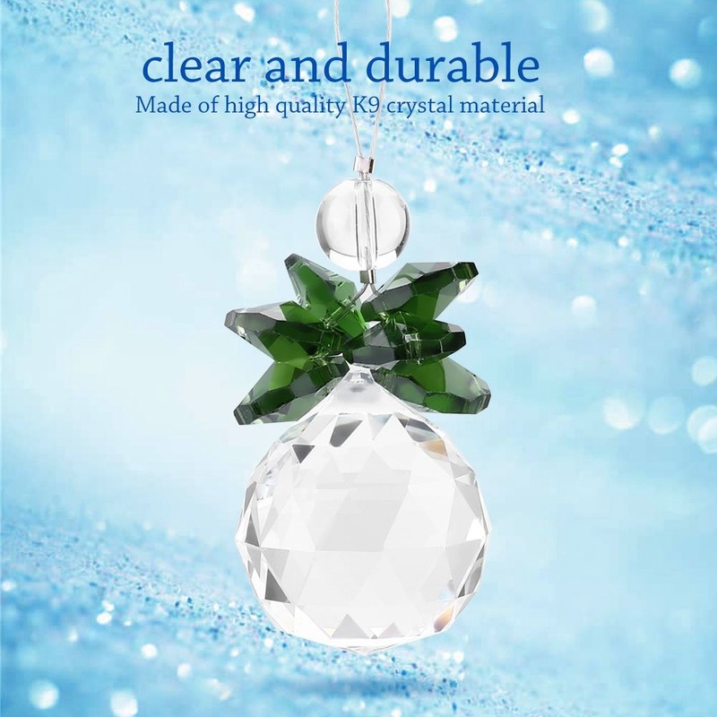 Crystal Suncatcher Hanging Pendant Angel Handmade Ornament Wedding Decor Rainbow