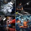 Magnetic Work Light,Three-ColorTemperature,1320 Lumen 120v FlexibleGooseneck Work Light with Adjustable