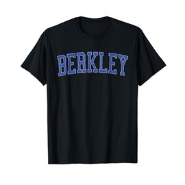 Vintage Berkley MI Distressed Blue Varsity Style T-Shirt