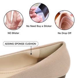 MUSSHOE Flat Shoes Women Pointed Toe Comfortable Slip on Women's Flats, Nude Suede 7.5