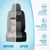 BDK PolyPro Seat Covers Full Set in Gray on Black