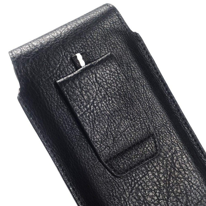 DFV mobile Leather Cover Vertical Belt Case with Magnetic Closure