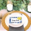 FYSUIMU 100Pcs Blue Tiles Place Cards 2 x 3.5 Inch