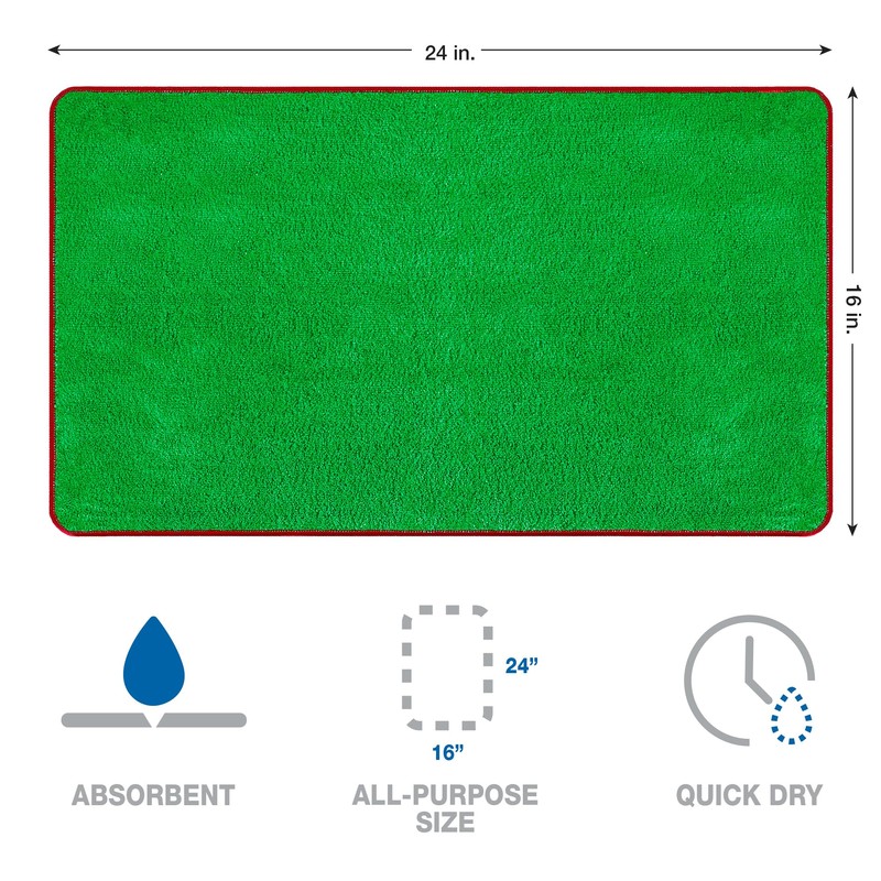 Detailer's Preference Dual Pile 400 GSM Microfiber Towels with Red