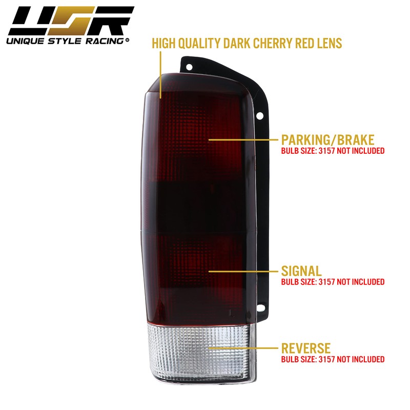 USR DEPO 97-01 Cherokee Dark Cherry Red Smoke Rear Tail